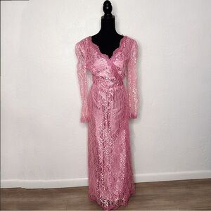 Vintage pink lace JCPenney dress